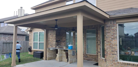 Flat roof hardie board cover